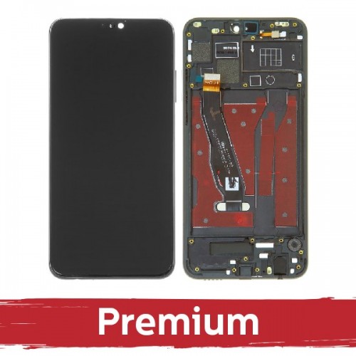 LCD displejs saderīgs ar Huawei Honor 8X ar rāmi / Melns / OEM