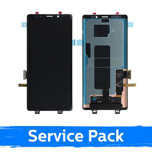 LCD displejs saderīgs ar Samsung N960 Note 9 melns (Service Pack) (NF versija)