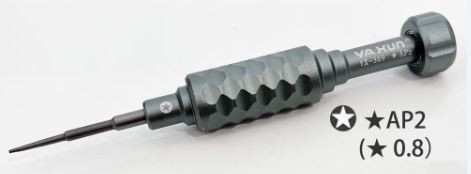 Screwdriver priekš iPhone 4G/4S/5G/5C/5S/SE/6/6+/6S/6S+/7/7+/8/8+/X/XS/11 (0.8mm *, yaxun)