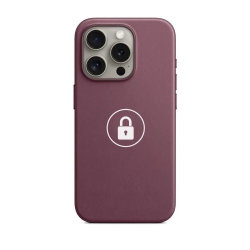 Telefona maciņš "FineWoven" priekš iPhone 15 Pro Max / Mulberry / iepakojumā