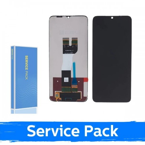 LCD displejs saderīgs ar Samsung A057 A05s melns (Service Pack / Aftermarket)(NF versija)