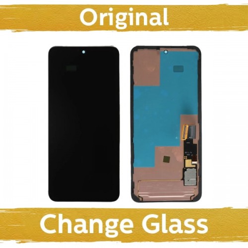 LCD displejs saderīgs ar Google Pixel 8 melns ar rāmi (Atjaunots: Ķīna)