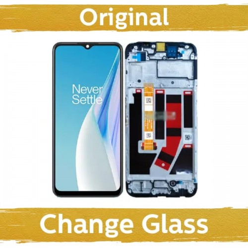 LCD displejs saderīgs ar OnePlus Nord N20 SE melns ar rāmi (Atjaunots: Ķīna)