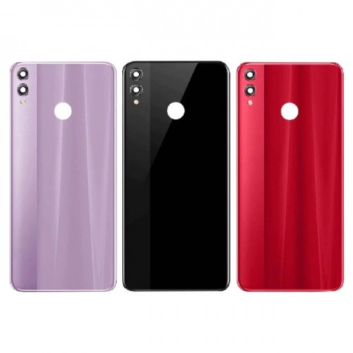 Aizmugurējais vāks saderīgs ar Huawei Honor 8X / sarkans / (ar kameras lēcu) HQ