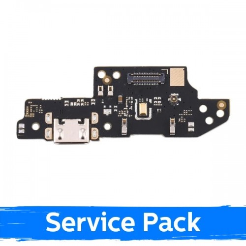 Uzlādes ports saderīgs ar Xiaomi Redmi 9A / 9AT / 9C ar elastīgo kabeli / Plata (Service Pack)