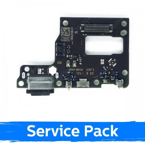 Uzlādes ports saderīgs ar Xiaomi Mi 9 Lite ar elastīgo kabeli / Plata (Service Pack)