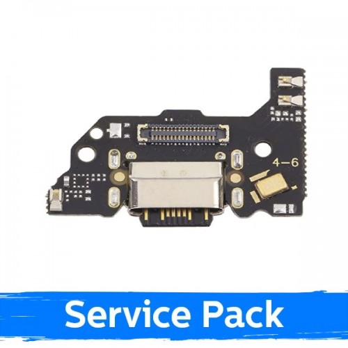 Uzlādes ports saderīgs ar Xiaomi Mi 11 Lite / Mi 11 Lite 5G / Mi 11 Lite 5G NE ar elastīgo kabeli / Plata (Service Pack)