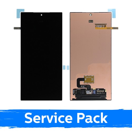 LCD displejs saderīgs ar Samsung S928 S24 Ultra melns (Service Pack) (NF versija)