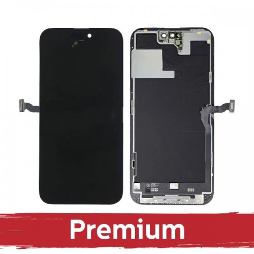 LCD displejs saderīgs ar iPhone 14 Pro Max melns (INCELL / Premium)