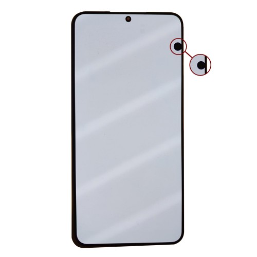 LCD displejs saderīgs ar Samsung S906 S22 Plus melns (Atjaunots: Telemax) (Ar defektiem 4)