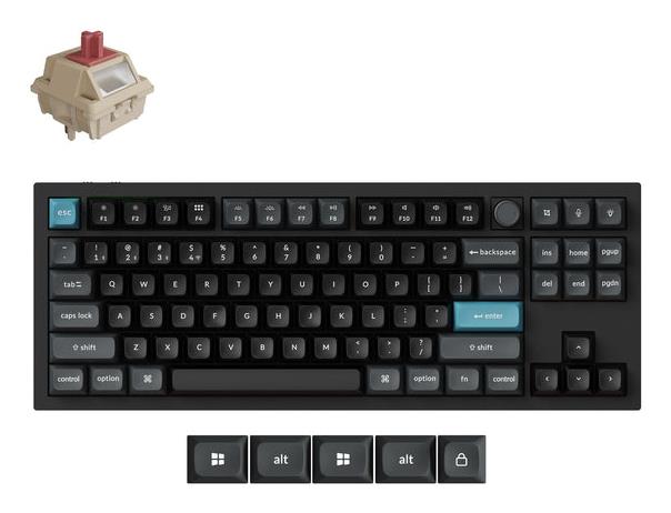 Bezvadu tastatūra KEYCHRON Q3 Ultra Black Q3U-M1