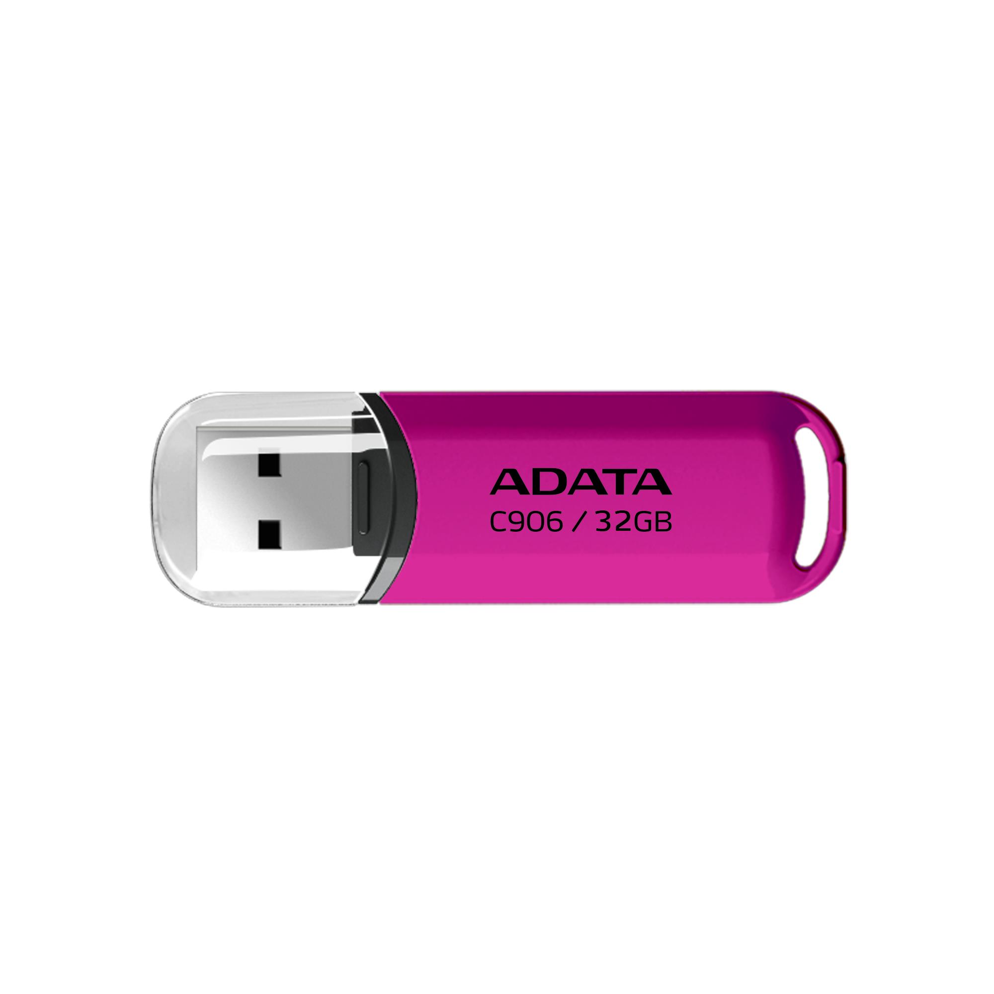 USB zibatmiņa USB2 32GB rozā Adata C906