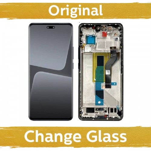 LCD displejs saderīgs ar Xiaomi 13 Lite ar rāmi / melns / (Renewed: China)