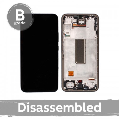 LCD displejs saderīgs ar Samsung A346 A34 5G ar rāmi / Violet / (9/10 lietots)