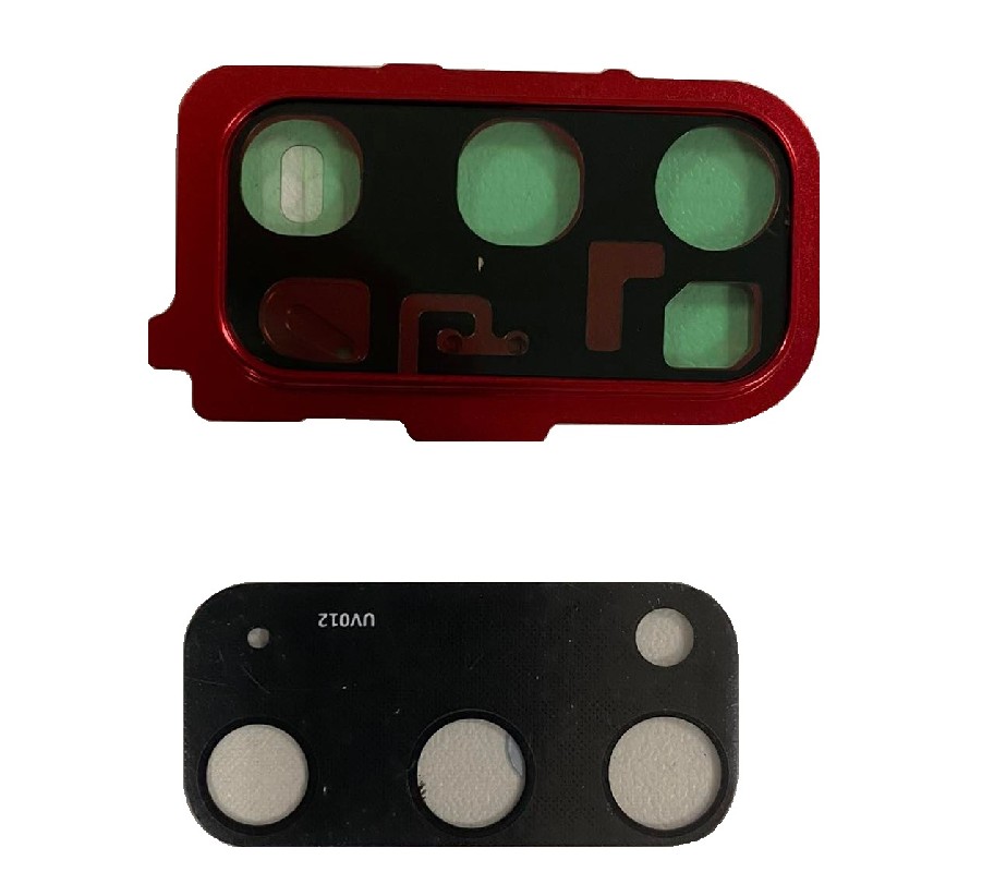 Samsung G980/G981 S20 lens priekš camera ar frame Aura Sarkans ORG