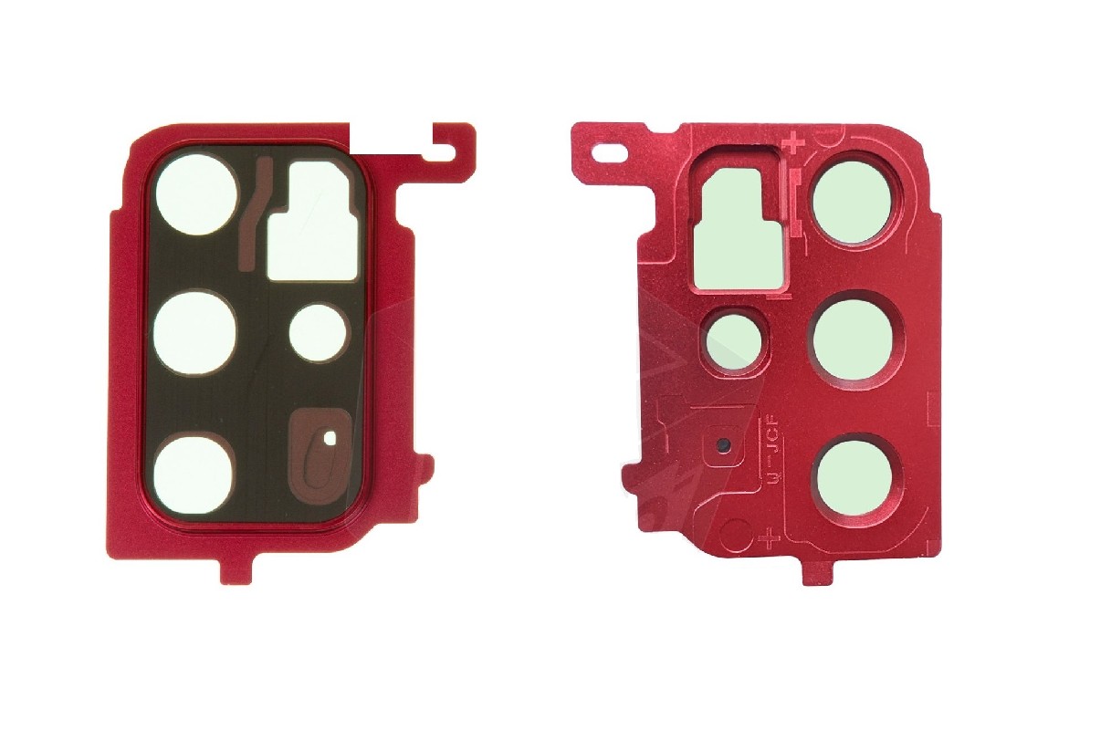 Samsung G985/G986 S20 Plus lens priekš camera ar frame Aura Sarkans ORG