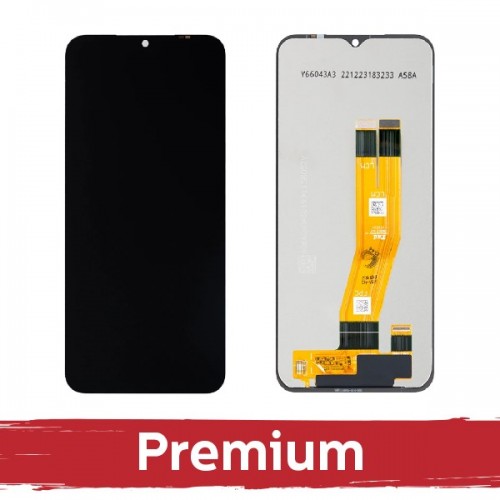 LCD displejs saderīgs ar Samsung A145R (A145P) A14 4G melns OEM