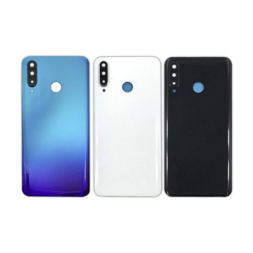 Aizmugurējais vāks saderīgs ar Huawei P30 Lite / melns / 24MP versija / (ar kameras lēcu) HQ