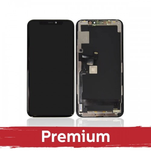 LCD displejs saderīgs ar iPhone 11 Pro Melns (Hard OLED / Premium) /*Removable IC*/