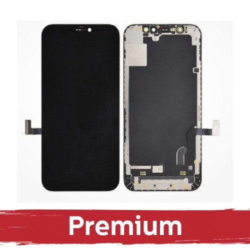 LCD displejs saderīgs ar iPhone 13 Melns (Hard OLED / Premium) /*Removable IC*/