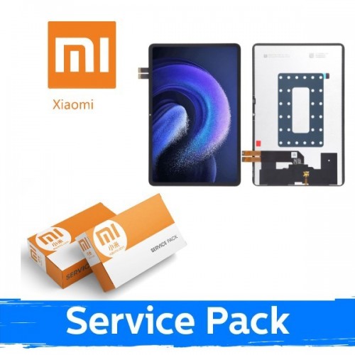 LCD displejs saderīgs ar Xiaomi Mi Pad 6S Pro 12.4'' melns ar rāmi (Service Pack)