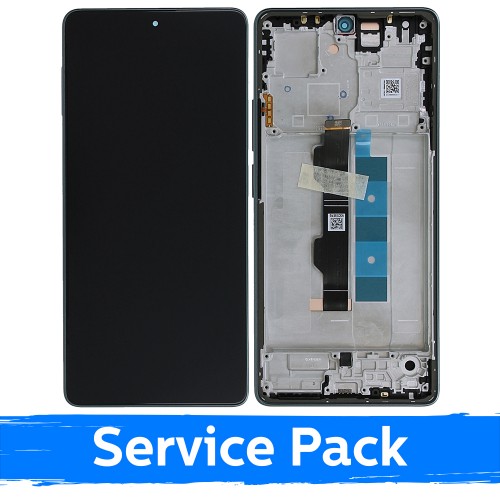 LCD displejs saderīgs ar Xiaomi Poco M6 Pro 4G / Redmi Note 13 Pro 4G ar rāmi / Forest Green / (Service Pack)