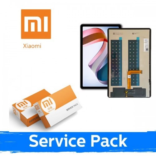 LCD displejs saderīgs ar Xiaomi Redmi Pad 10.61'' (2022) melns ar rāmi (Service Pack)