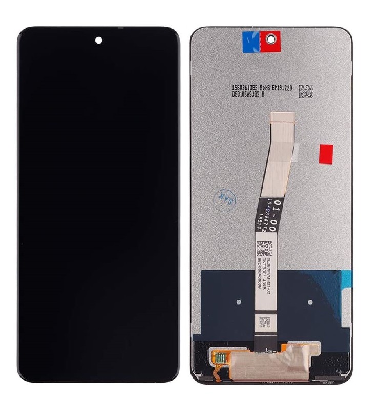 LCD screen Xiaomi Redmi Note 9 Pro/Note 9S ar touch screen Melns ORG
