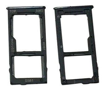 SIM card holder Samsung A426 A42 5G Melns original (service pack)