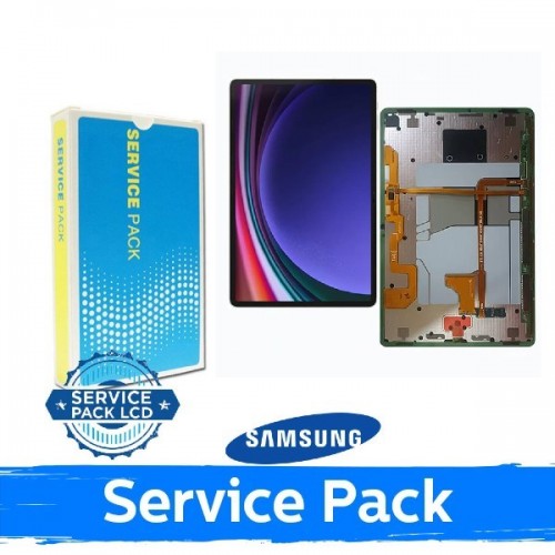 LCD Displejs saderīgs ar Samsung X710 / X716 Tab S9 melns (Service Pack)