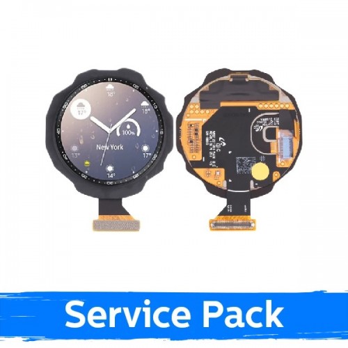 LCD displejs saderīgs ar Samsung R855 (R850) Watch 3 45mm melns (Service Pack) (NF version)