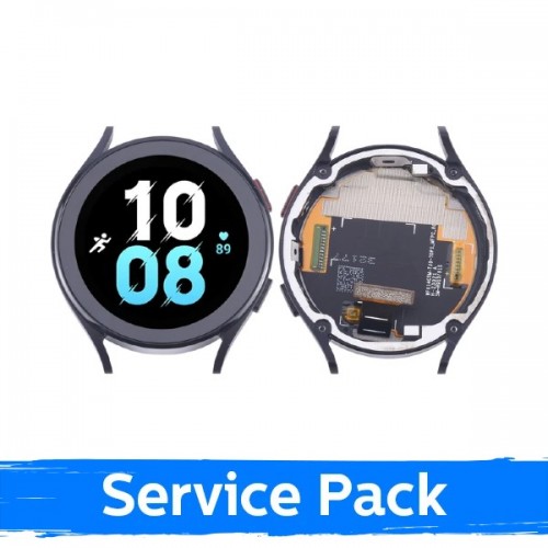 LCD displejs saderīgs ar Samsung R910 Watch 5 44mm ar rāmi / Graphite / (Service Pack)