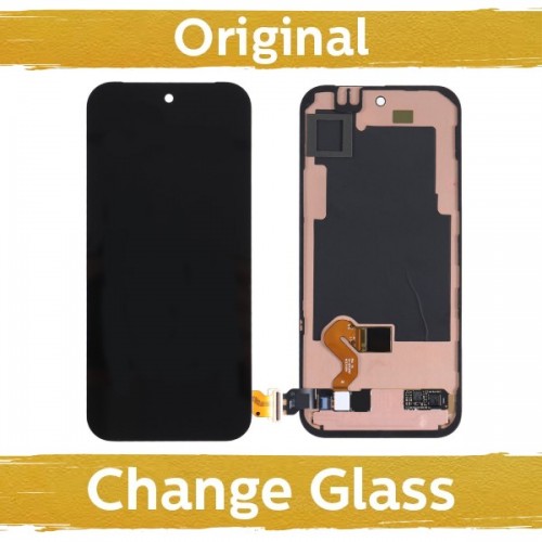 LCD displejs saderīgs ar Google Pixel 9 Pro melns ar rāmi (Renewed: China) + ar pirkstu nospiedumu lasītāju