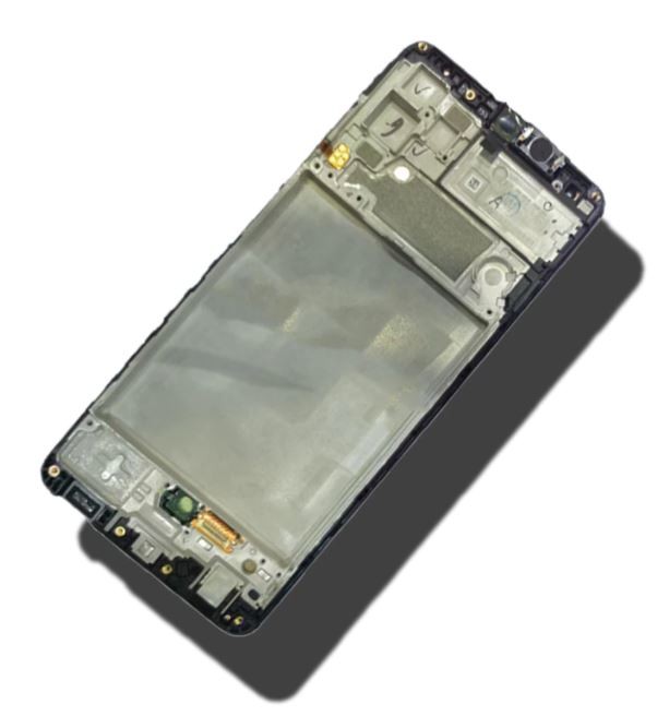 LCD screen Samsung A325 A32 4G 2021 ar touch screen ar frame Melns original (assembled service pack)