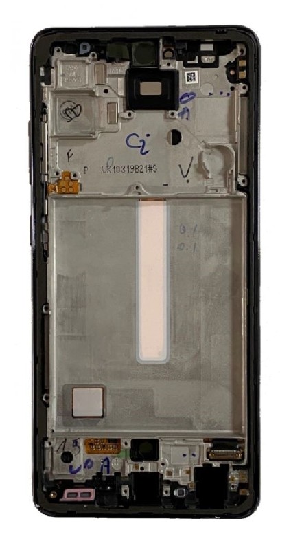 LCD screen Samsung A525/A526 A52 4G/5G 2021 ar touch screen un frame Awesome Melns original (assembled service pack)