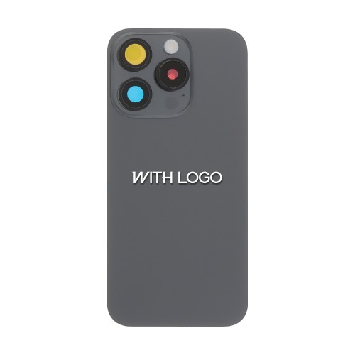 Aizmugurējais vāks saderīgs ar iPhone 15 Pro / Melns Titāns / (pilns pārklājums) / OEM