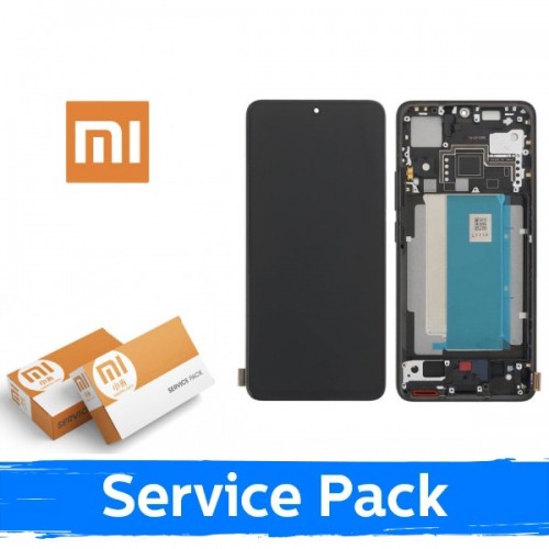 LCD displejs saderīgs ar Xiaomi Poco F6 Pro 5G ar rāmi / balts / (Service Pack)