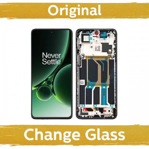 LCD displejs saderīgs ar OnePlus Nord 3 ar rāmi / Tempest Gray / (Atjaunots: Ķīna)