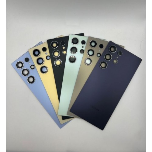 Aizmugurējais vāks saderīgs ar Samsung S928 S24 Ultra / Titanium Yellow / (ar kameras lēcu) OEM