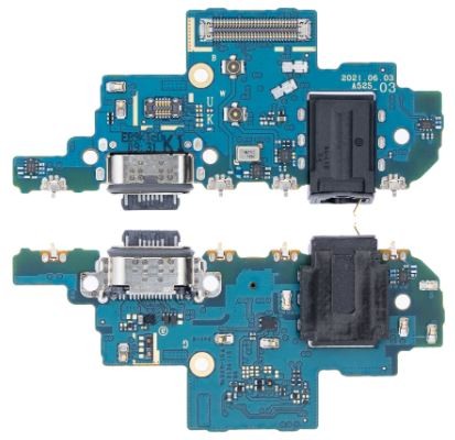 Flex Samsung A528 A52S 2021 priekš plugin, microphone, headphone connector (K1 version) original (service pack)