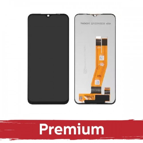 LCD displejs saderīgs ar Samsung A146B A14 5G / A145F A14 4G melns OEM