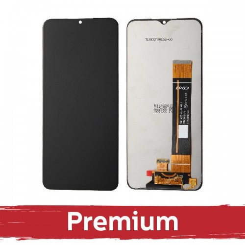 LCD displejs saderīgs ar Samsung A235 A23 4G melns OEM