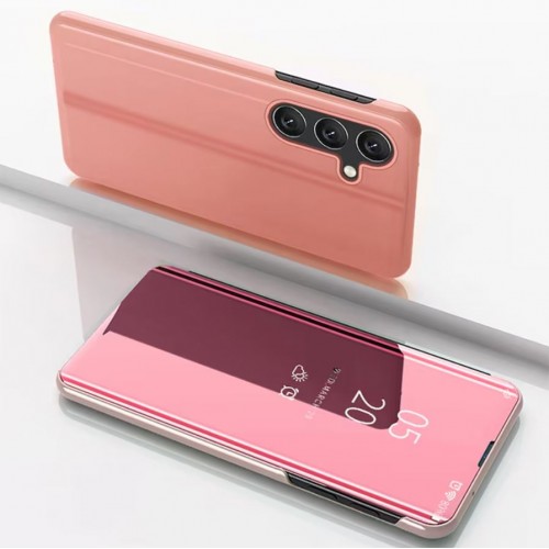 Telefona maciņš "Clear View" Samsung S931 S25 rozā