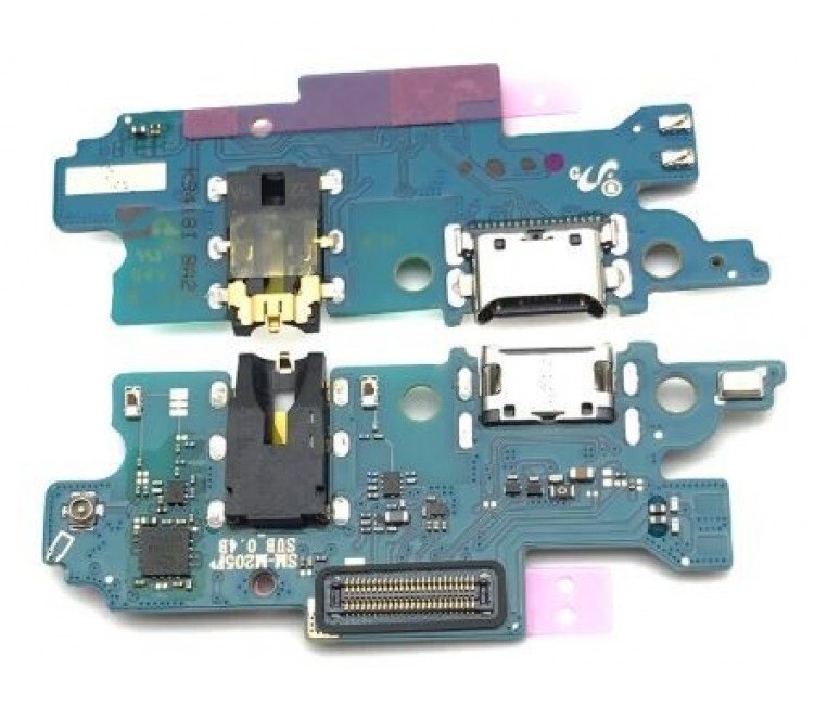 Flex Samsung M205 M20 2019 priekš plugin, microphone, headphone connector original (service pack)