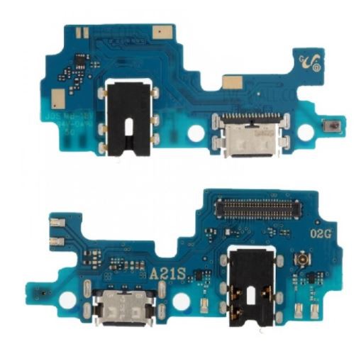 Flex Samsung A217 A21s 2020 priekš plugin, microphone, headphone connector original (used Grade A)