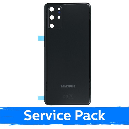 Aizmugurējais vāks saderīgs ar Samsung G985 S20 Plus / Cosmic Black / (Service Pack)
