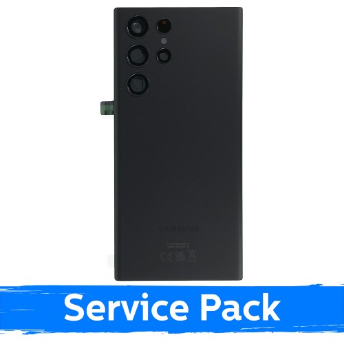 Aizmugurējais vāks saderīgs ar Samsung S908 S22 Ultra / Phantom Black / (Service Pack)