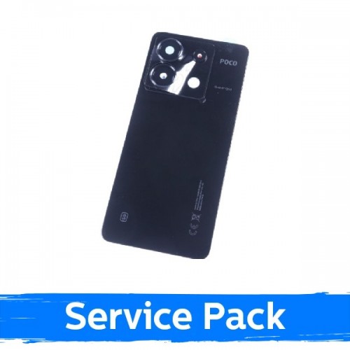 Aizmugurējais vāks saderīgs ar Xiaomi Poco X6 5G / melns / (Service Pack)