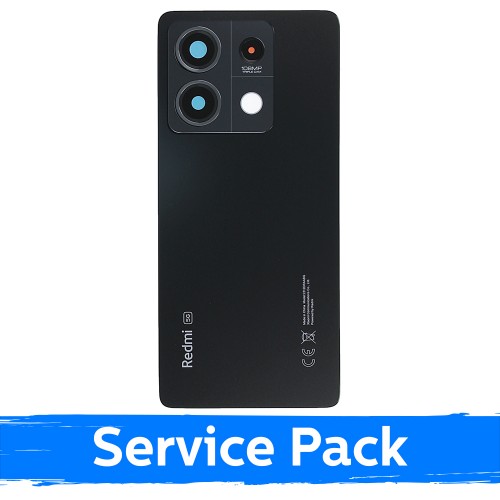 Aizmugurējais vāks saderīgs ar Xiaomi Redmi Note 13 5G / Graphite black / (Service Pack)