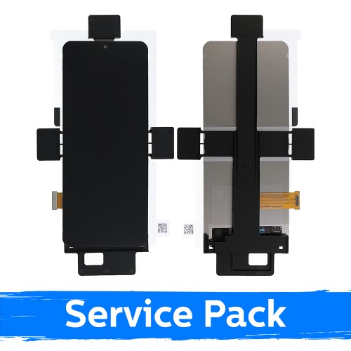 LCD displejs saderīgs ar Samsung F741 Z Flip6 (IEKŠĒJAIS) melns (Service Pack) (NF versija)